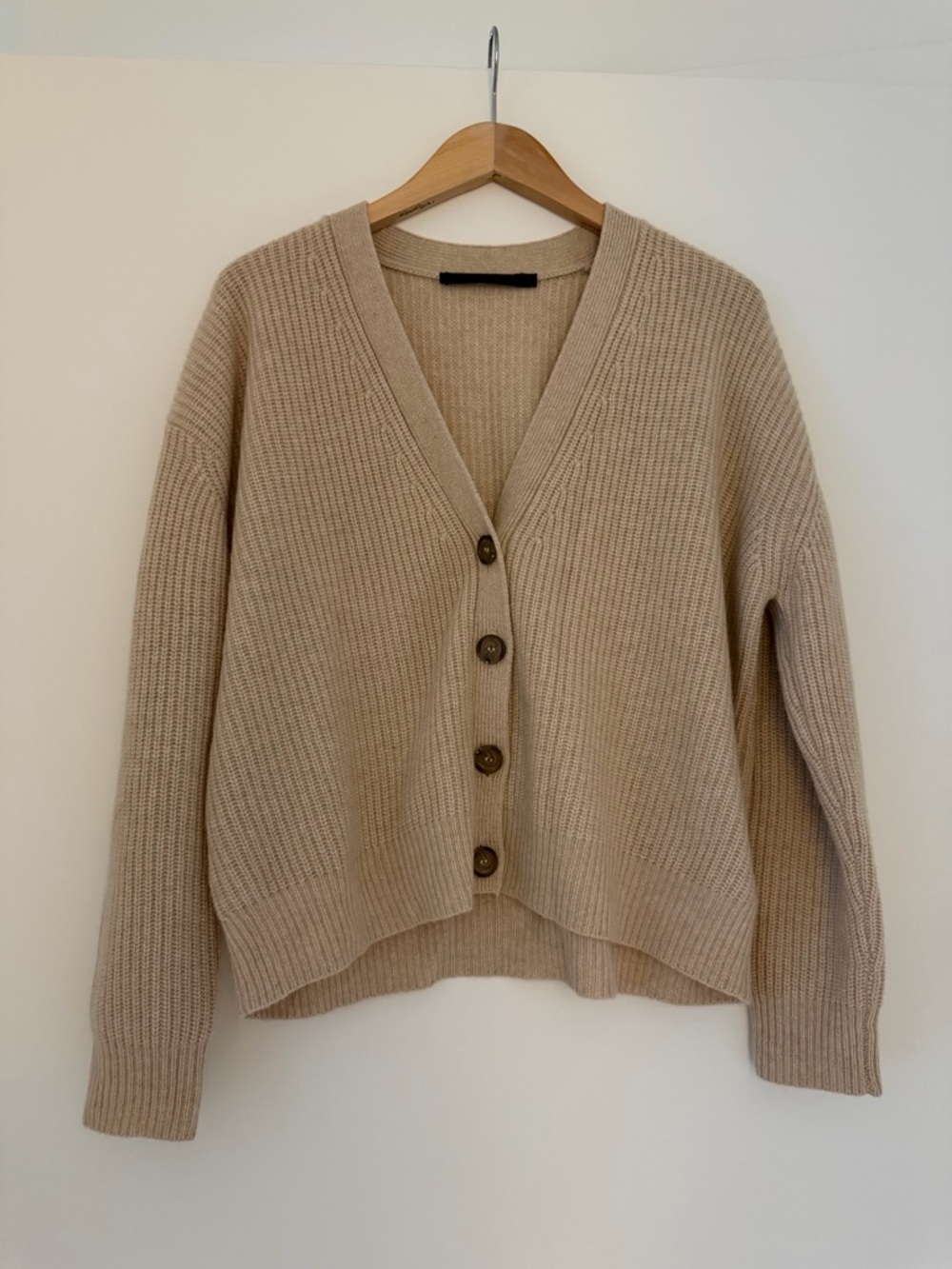 Jenni Kaye Beige Cashmere Cardigan